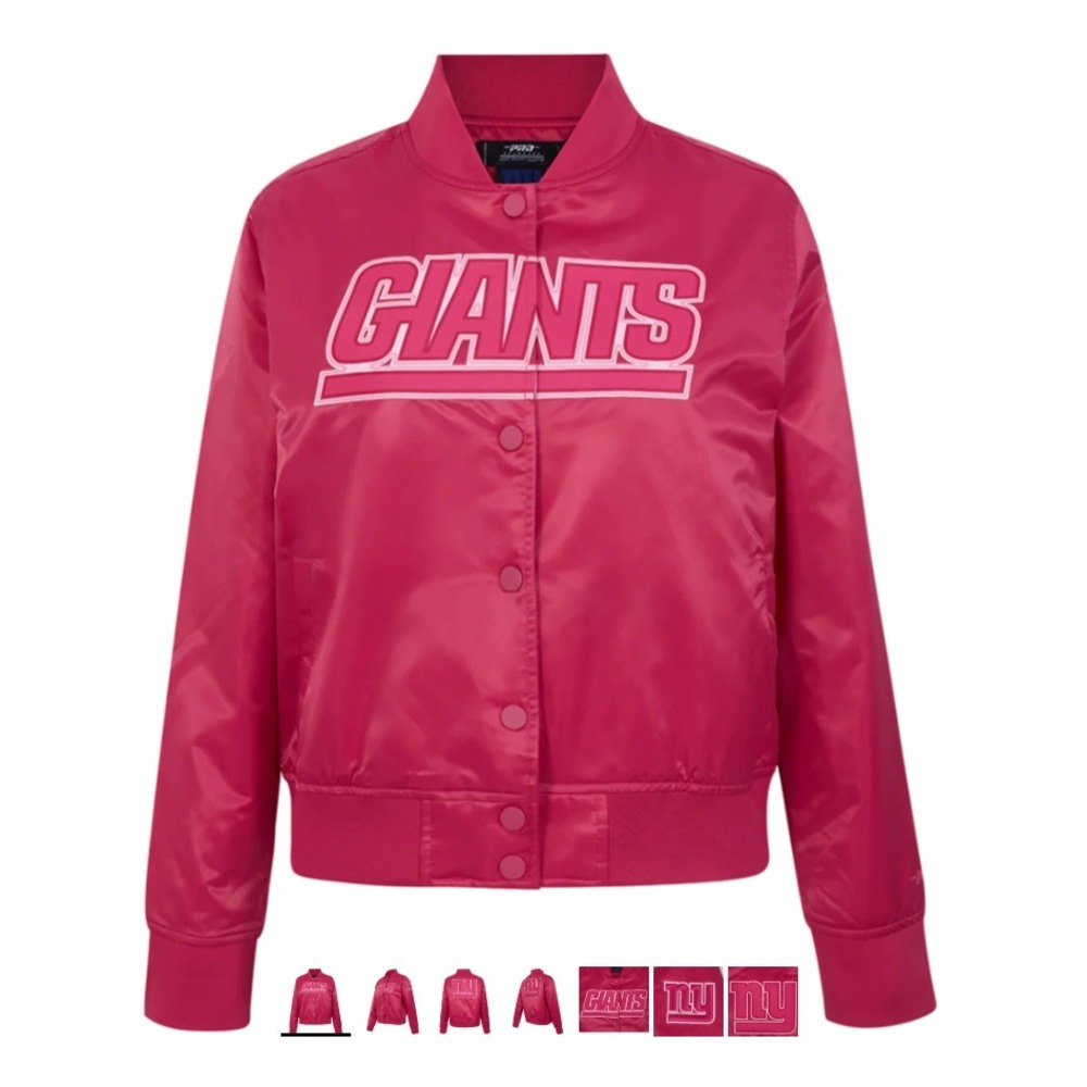 Pro Standard® Women's 2XL New‎ York Giants Triple Pink Satin Jacket - $115